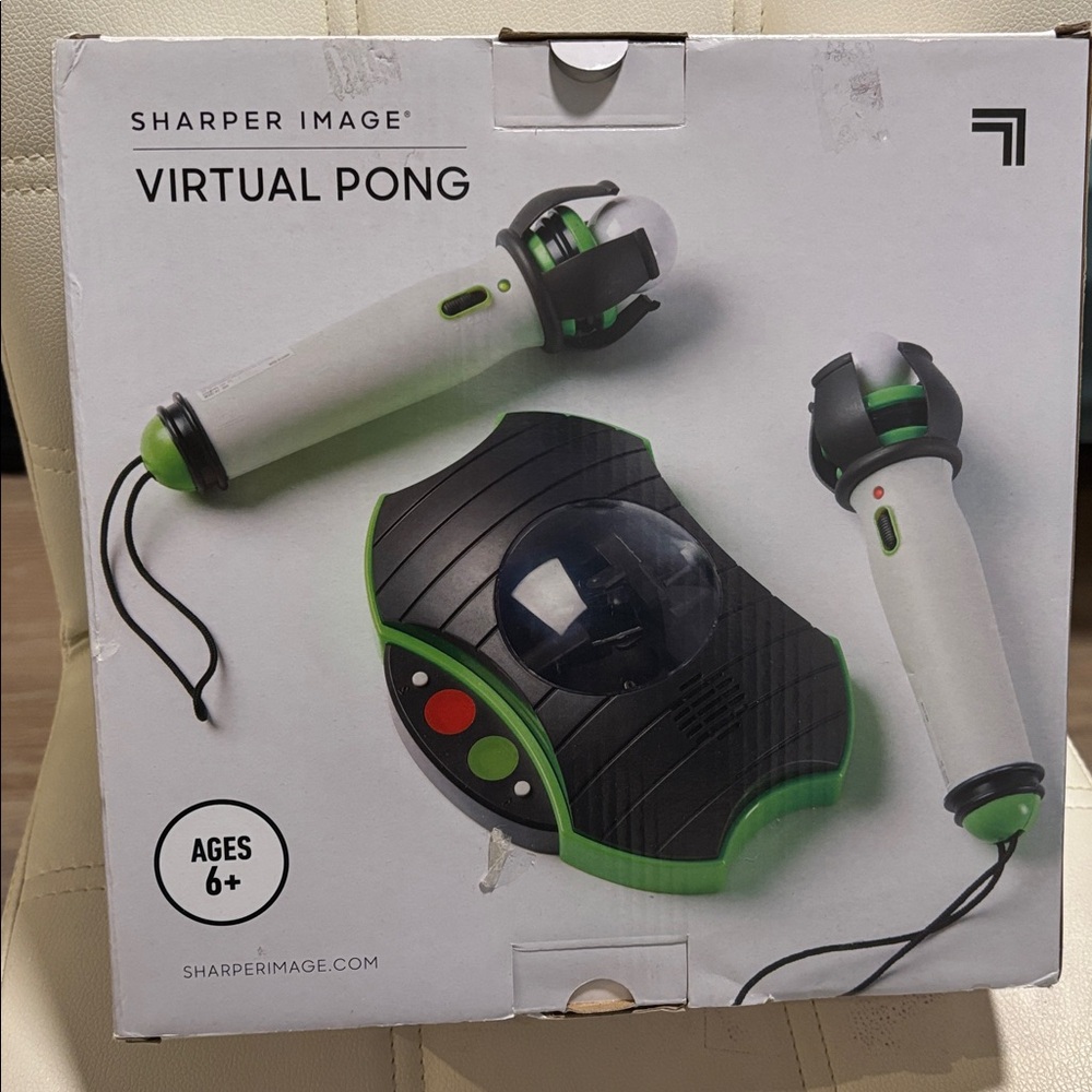Sharper Image Virtual Pong VR Set - White and Green